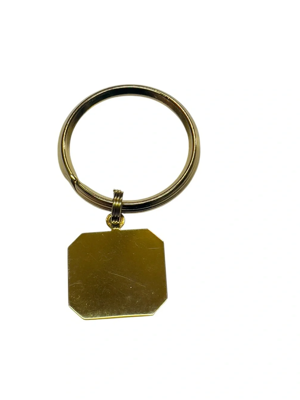 Vintage Initial “W” Detachable Keychain Gold &Silver Tone Minimalist Retro